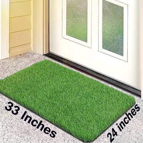 Large Size Double Door Artificial Grass Mat Of 20 mm Grass Height For Home , Room Decoration