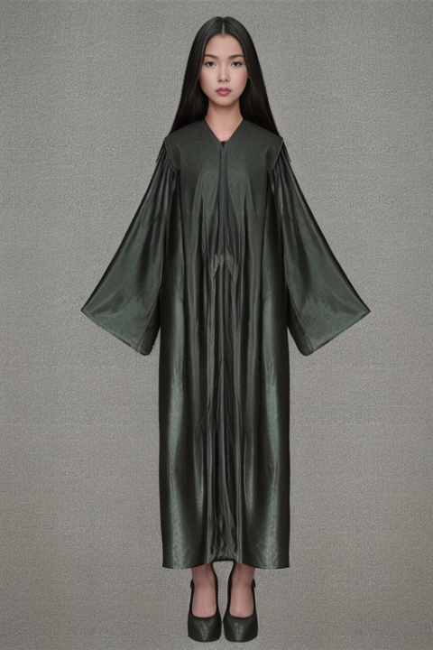 Green Graduation gown, cap, tassel set Graduation Gown