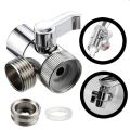 Faucet Divider Washbasin Faucet Adapter Bathroom Sink Splitter Water Tap Connector For Toilet Bidet Shower Kitchen Accessories. 