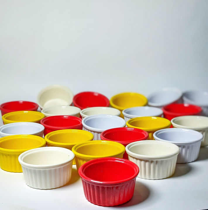 Pack of 6 Melamine Mini Dip Sauce Bowls 2.5 inch / Double Glazed Melamine Chatni bowl / Dip Sauce Bowl / Ketchp Mini Bowl Melamine  Low Price Very Premium Quality