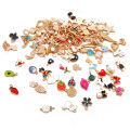 10Pcs Mixed Enamel Unicorn Animal Birds Tree Charms Pendants DIY Necklace Bracelet Handmade Jewelry Making Accessaries. 