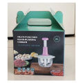 Chopper Double Blade Hand Push Chopper, Meat mincer,Fruits and Vegetable grinder Pai Pai Le Cooking. 