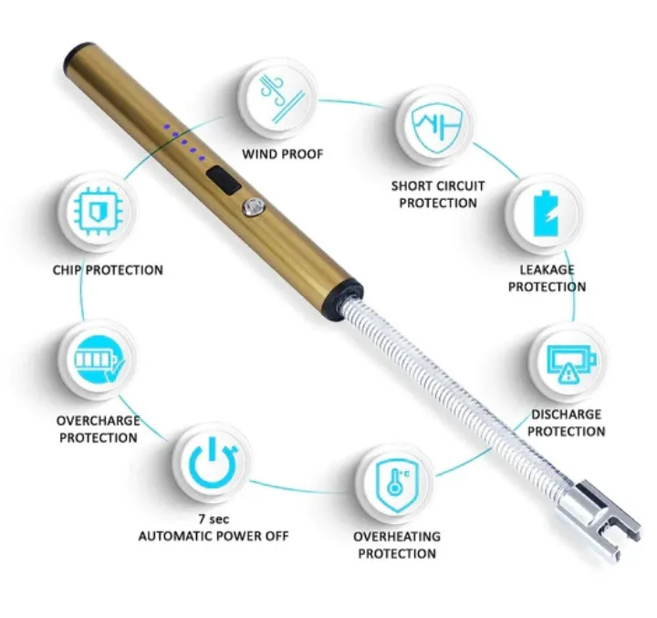 Electronic%20Kitchen%20Lighter%20USB%20Rechargeable%20Arc%20Pulse%20Ignition%20Windproof%20Portable%20Hook%20Metal%20Suitable%20for%20Kitchen%20Outdoor%20Camping%20BBQ%20-%20Image%204