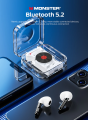 Monster Airmars XKT01 True Wireless Bluetooth Earbuds GAMING  bluetooth 5.2 Ultra Low Latency 100% Original True Wireless Bluetooth Earphones With Noise Cancellation microphone  | monster Earbuds | Gaming earbuds | Earbuds | Gaming | airpords | Lenovo. 