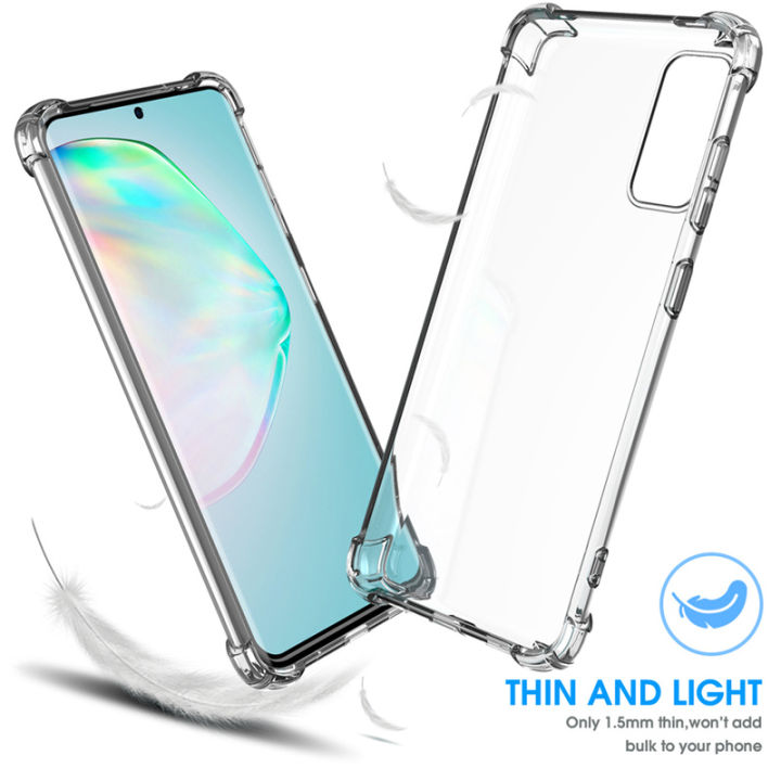 Luxury Shockproof Silicone Case For Infinix Note 10 Pro Transparent Case On Infinix Note 10 Pro Soft TPU Phone Case Back Cover