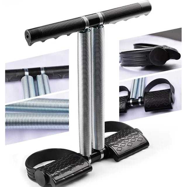 Double Spring Tummy Trimmer | Abs Exerciser | Fat Buster | Waist Trimmer Gym Items for Home Workout Full Body Exercise Machine