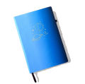 Space Doodle Minimalistic Galaxy blue BuJo Notebook Dot grid Diary Dotted pages Journal. 