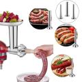 1pc Meat Grinder Enema Accessories Sausage Funnel Stainless Steel Lengthened Arc Enema Tube Large Medium and Small. 