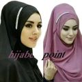 Double Loop Pin-less Instant Hijab - Ready to Wear Scarf for Girls and Women. 
