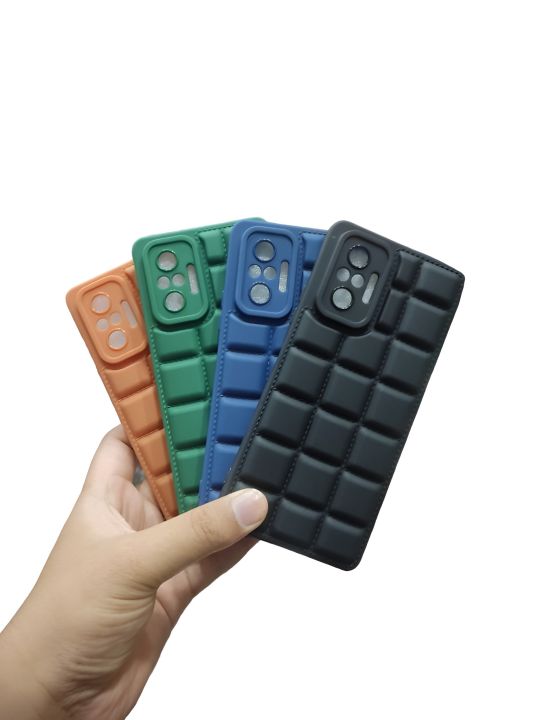 Redmi Note 10 Pro 4G Back Cover Soft Puffer Box Design Camera Protection Phone Case