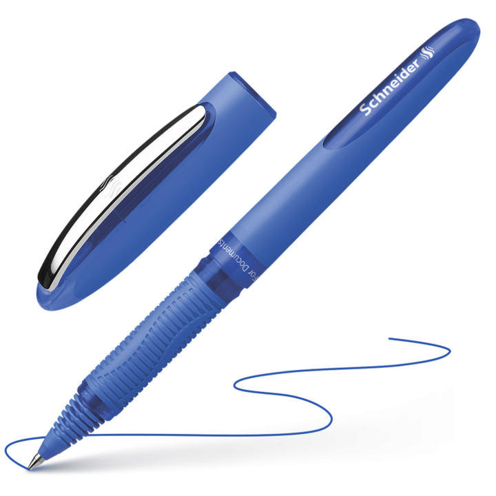 Schneider One Hybrid C 0.3mm Rollerball Pens for Documents (Made in Germany) Metal Tip, Ball Pen - Schneider pens - Ballpoint pen - Roller pen