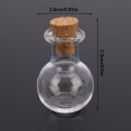 10x Small Glass Bottles Miniature Potion Bottle Mini Cork Glass Vials Wedding Fugar. 