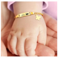 Customize Baby bracelet Golden color Best Gift For Baba & Babies. 