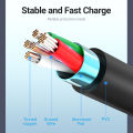 Vention Micro USB Cable 3A Fast Charging USB Data Cable 2M 3M For Samsung Xiaomi Huawei Android Mobile Phone USB Charging cable. 