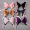 Cat Ears With Bell Hair Clip Fox Long Fur Hairpins Headwear Cosplay Anime Costume Halloween Party Gifts Hair Accessories. 