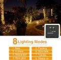 kolpop Solar String Lights Outdoor, Solar Powered Fairy Lights 240 LED 8 Modes Garden Copper Wire Waterproof Decoration Lighting for Tree Patio Christmas Camping Wedding Party Warm White uk import. 
