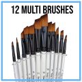Artist's Value Pack: 32-Piece Set with Canvases, Acrylic Paints, Brushes, Enamel Thinner, and Large Palette. 