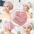 Hair Drying Wrap Towel | Super Absorbent Hair Drying Bath Towel Cap | Women Hair Cap Microfibers | Hair Drying Cap Towel | Quick Dry Bath Hair Drying Towel Head Wrap Hat | Microfiber Soft Dry Hair Wrap for Fast & Gentle Drying. 
