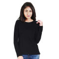 (Customized) BRANDED long sleeve shirts, long shirts for women, long t shirt, full sleeve t shirt, ladies shirt, ladies t shirt, t shirts for women, shirts for women, womens shirts, tops for women, high quality t shirts, ladies black shirt (Black). 