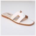 H-SLIDE - Women's Classic White Comfortable Slides. 