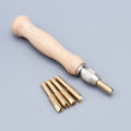 Leather Bisonnette Edge Beveler Push Beader for Leather Working Stitching Groover Scratch Creaser Embosser Edger Burnishing Tool. 