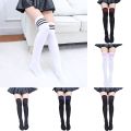 Thigh High Socks Stockings women Over Knee Length Long Sock Stripe Sport For Girls. 