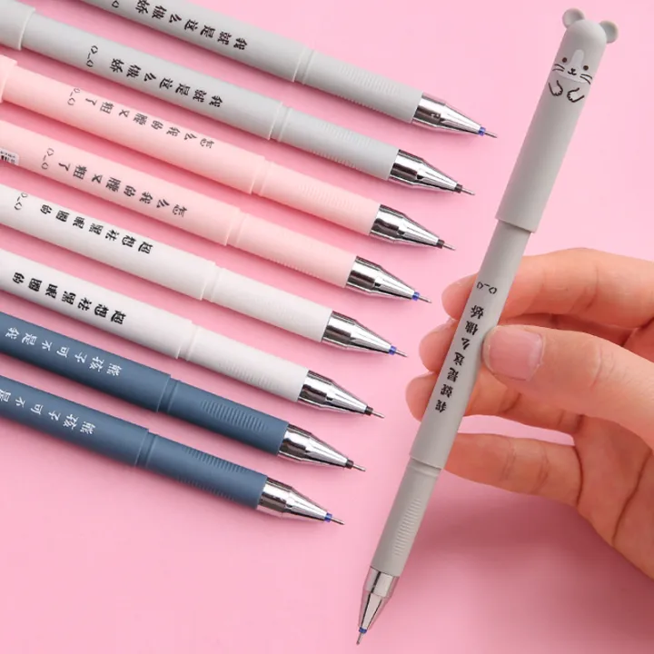 Cute%20Cartoon%20Erasable%20Gel%20Pen%200.35mm%20Black/Blue%20Ink%20Pen%20Student%20Stationery%20-%20Image%203