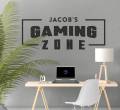 Personalised Gaming Decal Gaming Sticker, Custom Gaming Zone Stickers, Gamer Wall Decal, ps4, xbox, pc, Custom Name, Gamer Video Game Gifts ( 15 by 36 Inches ). 