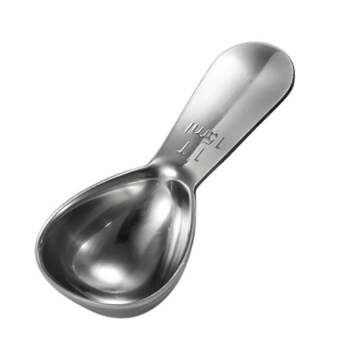 15/30ml Reusable Stainless Steel Protein Coffee Powder Spoon Measuring Scoop