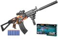 New AK-47 rechargeable Darts Shooting toygun For Kids 103 cm Orange and green. 