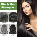 Lichen Black Hair Color Shampoo No-Stain Hair Dye Shampoo for Men & Women - 200ML - (Black). 