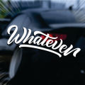 35cm WHATEVER Sport Stripes Car Vinyl Decal Front Windshield Glass Decor Sticker Automobile Rear Stickers Waterproof Decal. 