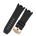 Aotelayer 28mm Nature Fluoro Rubber Watchband for Audemars Piguet Watch Strap Men Silicone Watch Band Accessories for AP 15703. 