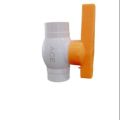 2 INCH PVC Plastic Ball Valve Yellow Handle. 
