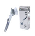 Kitchen Cleaning Brush with Soap Handle (Automatic Soap Dispensing). 