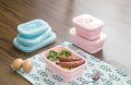 Crockery Mall Student Silicone Box Silicone Collapsible Box Food Storage Container Set. 