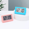 Mini LCD Digital Clock Portable Table Electronic Clock For Living Room Bedroom Decor Home Office Desktop Time Display Mute Clock. 
