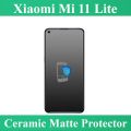 Xiaomi Mi 11 Lite Ceramic Matte Glass Protector (NO Black Borders) Anti-Glare Anti-Finger Anti-Shock Un-breakable Hybrid Film Tempered Glass Fiber Sheet Born PUBG Game For Mi 11 Lite - Transparent. 
