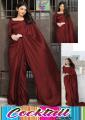 Silk Saree for Women, Ready-to-Wear Stitched Traditional Dress. 