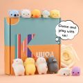 Cute Mini Animal Squishies Kawaii Mochi Squeeze Toys Stretch Stress Squishy Fidget Toy. 