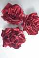satin silk flowers/artificial handmade flowers-pack of 6. 