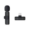 Wireless MIC K8 |  MICROPHONE | Vlogging Mic |for Type C Android, iPhone Lightening & 3.5mm Jack. 