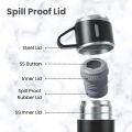 Double-Layer Stainless Steel Vacuum Cup Set,500ml Vacuum Insulated Water Bottle Flask Set with 3 Cups Hot & Cold  Tea, Coffee, Water Bottle Outdoor Travel. 