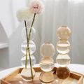 Table Decoration Romantic Glass Vase Simple Creative Hydroponic Flower Pot Modern Funny Spherical Flower Vase Birthday. 
