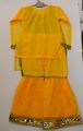 Girl Traditional Mayo and Dholki Yellow Wedding Dress 3 to 11 Year With Gotts Work.. 