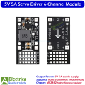 5V 5A Servo Driver Step Down Module MP2482 6 Channel Servo Power Control Board Compatible with Arduino & Raspberry Pi by Electrica. 