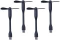 1 Pack - Micro USB Fan Flexible Portable Mini Fan For Mobile Accessories. 