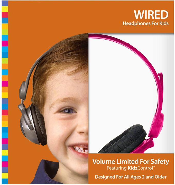 Kidz%20Gear%20Volume%20Limiting%20Wired%20Headphones%20for%20Kids%20-%20Pink%20-%20Image%205