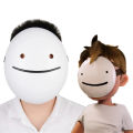 Halloween White Smile Dream Cosplay Mask Cartoon Anime Full Face Dream Cosplay White Smile Mask Costume  Prop for Adult and Kids. 