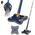 SP Dealz Wall Mop | Four Leaf Clover Shaped 360 Degree Rotatable Adjustable Cleaning Mop, Wet and Dry Mop  for Ceilings, Corners, Glass Bonsem. 